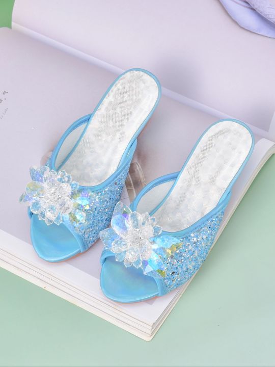 Girl%20Princess%20Crystal%20Slippers%20High%20Heels%20Children's%20Furniture%20Slippers%20-%20Image%207