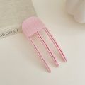 2pcs 3Teeth + 6Teeth Fluffy Hair Roots Clip Comb Lazy Hair Top Styling Curling Barrel Portable Korean Volume Wind Sculpting Comb. 