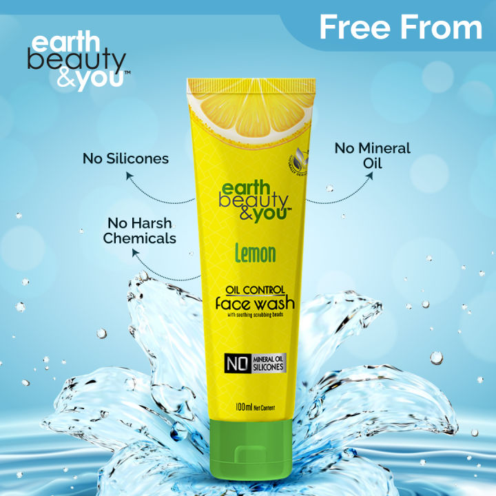 Earth Beauty & You Lemon Oil Control Face Wash - 100ml