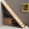1Pc 1:12 Dollhouse Miniature Staircase Mini No Handrail Stairs Furniture Model Decor Toy Doll House Accessories. 
