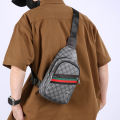 2025Men'sCasual ShoulderBag Waterproof Crossbody Sling Bag with Earphone Hole & Anti-Theft Pocket, Lightweight Travel Chest Pack.