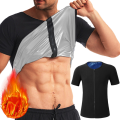 Men Sauna Sweat Shapewear Heat Trapping Compression Waist Trainer Shirts Gym Sauna Suit Workout Slimming Body Shaper Weight Loss. 