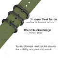 Nylon Watch Band Waterproof Ballistic Nylon One- Military Watch Straps for Men & Women Choice of Color & Width 18mm, 20mm, 22mm. 