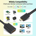 Micro HDMI cable 4K 60Hz Bi-direction HDMI to Micro HDMI 2.0 cable adapter for Raspberry Pi 5/Pi 4/GoPro Hero 7 6/laptop Tablets. 