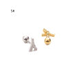 1PC 18G Tower Heart Flower Star  Stainless Steel Barbell Piercing CZ Ear Tragus Cartilage Helix Snug Piercing Stud. 