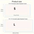 2pcs silicone pads for laptop keyboards, protective film, universal dust cover for laptop keyboards, keyboard key film. 
