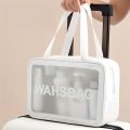 Makeup and Toiletries Multipurpose Toiletry Bag for Women Men Waterproof Transparent Cosmetic Zipper Toiletry Handbag Travel Accessory. 