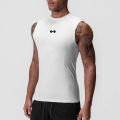 Men's Running Compression Vest Gym Clothing Sports Fitness Tank Tops Quick Dry Workout Sportswear O Neck Tight Sleeveless Shirt.