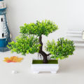 Artificial Plastic Plants Bonsai Small Tree Pot Potted Flower Garden Fake Plant Arrangement Ornaments Room Home Table Decoration. 