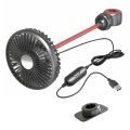 Car Flash F310 Car Double Head Light with Soft Tube Seat Fan Creative Practical Car Interior Multi angle Car Use. 