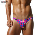 SEOBEAN Men's Print Briefs with Contoured Pouch Smooth Stretch Fabric Branded Waistband Fashion NEW Men's Underwear.