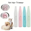 1pc Electric Pet Clippers Cats Dog Foot Hair Trimmer USB Charging Pet Paw Hair Clipper Shaver Grooming Machine Pets Products. 