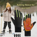 Winter Children's Gloves Padded Warm Wind Cold Riding Gloves Touch Screen Non-slip Ski Gloves Outdoor Sports Gloves.