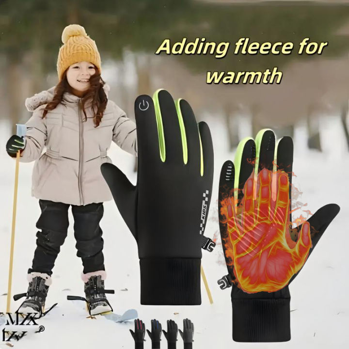 Winter%20Children's%20Gloves%20Padded%20Warm%20Wind%20Cold%20Riding%20Gloves%20Touch%20Screen%20Non-slip%20Ski%20Gloves%20Outdoor%20Sports%20Gloves%20-%20Image%203