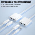 Type C To 3.5mm Headphone Jack OTG Adapter For iPhone 15 Pro Fast Charger For   One Plus USB C Connector Aux Cable. 