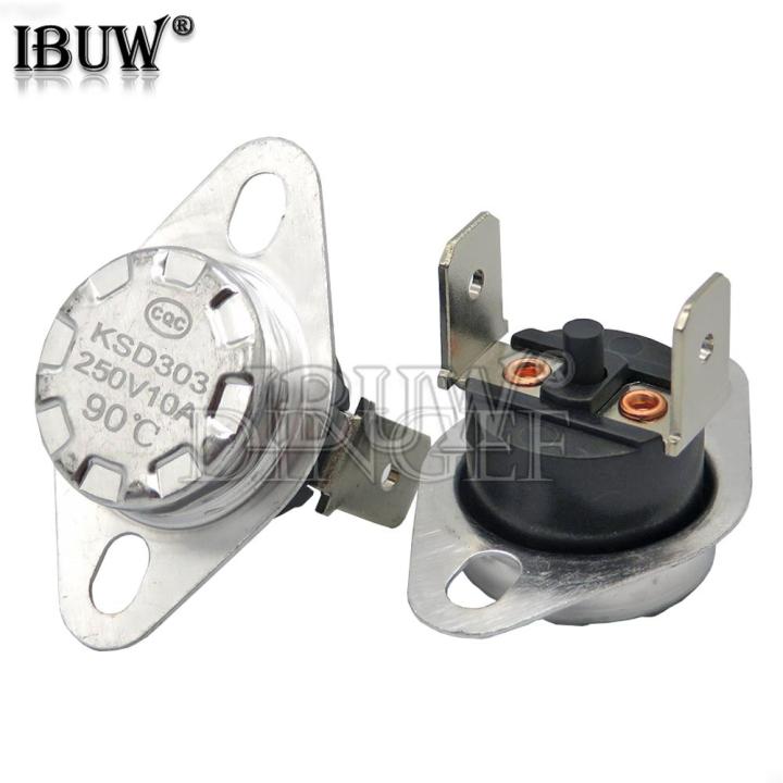 10PCS%20KSD301%20KSD303%2010A%2045%20~%20150%20Degrees%20Celsius%20Manual%20Reset%20Thermostat%20Normally%20Closed%20Temperature%20Switch%20Temperature%20Control%20-%20Image%202