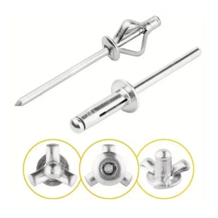 50PCS Aluminium Trifold Blind Rivets Automobile Pop Blind Rivet ...