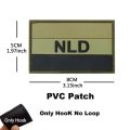 Netherlands Flag  Emblem Applique,PVC Dutch Flag Sticker,Holland Badge IR Reflective Patches for Backpack,Vest ,Clothing. 