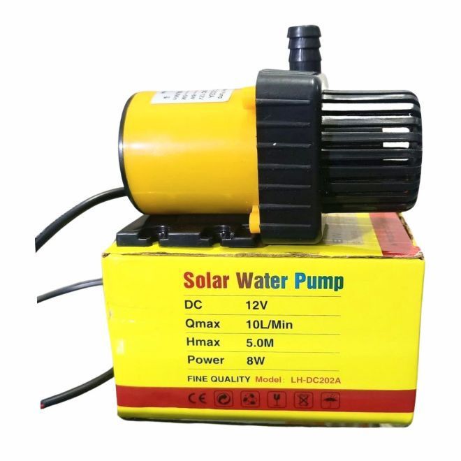 Solar Water Pump, 12V DC, 8 Watt, High Quality Dc Water Pump, Submersible Pump for Air Cooler