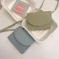 Koko Korean style wallet with magnetic buckle for women ins fashion color block dopamine coin purse card holder short wallet #88013. 