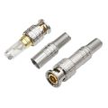 BNC JR-B25 Male Solderless BNC Connector for Security CCTV Camera System Wired CCTV Camera Security System Kit(Solderless,1PCS). 