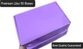 Lilac Purple Boxes 9X6X2.5 Inches - Premium Ecommerce Purple Boxes With Lamination - 50 Pcs. 