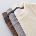 Becoolman-men's ten-color simple fashion waffle T Shirt classic choice basic tee shirt. 