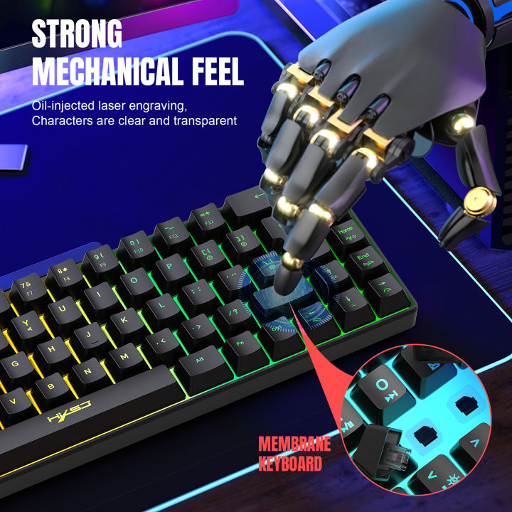HXSJ%20V200%20Wired%20K68%20RGB%20Streamer%20Mini%20Gaming%20Keyboard%2019-Key%20Conflict-Free%20Membrane%20Keyboard%20but%20Mechanical%20Feel%20for%20Game/Office%20-%20Image%203