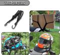 Motorcycle Back Seat Helmet Strips Elastic Rope Motorcycle Helmet Fixed Strap Adjustment Fix Rope Goods Strap 60cm/90cm. 