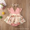 Baby Girl Dress New 2-piece Red Flower Baby Clothing Newborn Girl Lace Dress Princess Skirt Clothing 0-24M Princess Dress. 