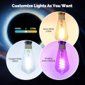 MOES Tuya Zigbee/Matter WiFi Smart ST64 LED Bulb Biological Rhythm RGB Colors Music Scene Mode Smart Linkage Wireless Control. 