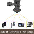 Quick Clip Mount with Universal Ball J Hook Compatible for  Hero 12 11 10 9 8 7 6 5 Black, Osmo Action 3,AKASO and More. 