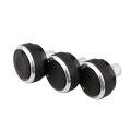 Aluminum Alloy 3Pcs Heat Control Knob Car Air Conditioning Knob For Honda City 2008 2009 2010 2011 2012 2013 2014 AC Knob.