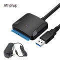 USB 3.0 To Sata 3 Adapter Converter Cable USB3.0 Hard Drive Converter Cable For Samsung Seagate WD 2.5 3.5 HDD SSD Adapter. 