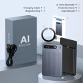 M1 Portable AI Voice Recorder with App Control Support 134 Languages Advanced AI Transcription And Summarization.