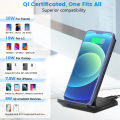 30W Qi Wireless Charger Stand Fast Charging Dock Station For iPhone15 14 13 12 11 Pro XMax Samsung S21 Dock Station Phone Holder. 