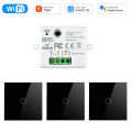 CENFAYA Tuya WiFi RF Smart Light Switch 110V 220V 230V Mini Relay Receiver Module 433mhz Glass Touch Wall Remote Control f Alexa lightify. 