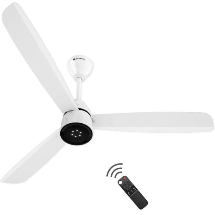 atomberg Renesa Enzel 1200mm BLDC Ceiling Fan with Remote Control | BEE 5 star Rated Energy Efficient Ceiling Fan | High Air Delivery with LED Indicators| 3 Year Warranty (Gloss White)