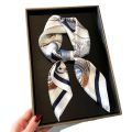 Neckerchief Female Luxury Square Scarf for Women Silk Feeling Shawl Satin Hijab Fashion Wraps Hair Bands Ribbon Headband Bandann.