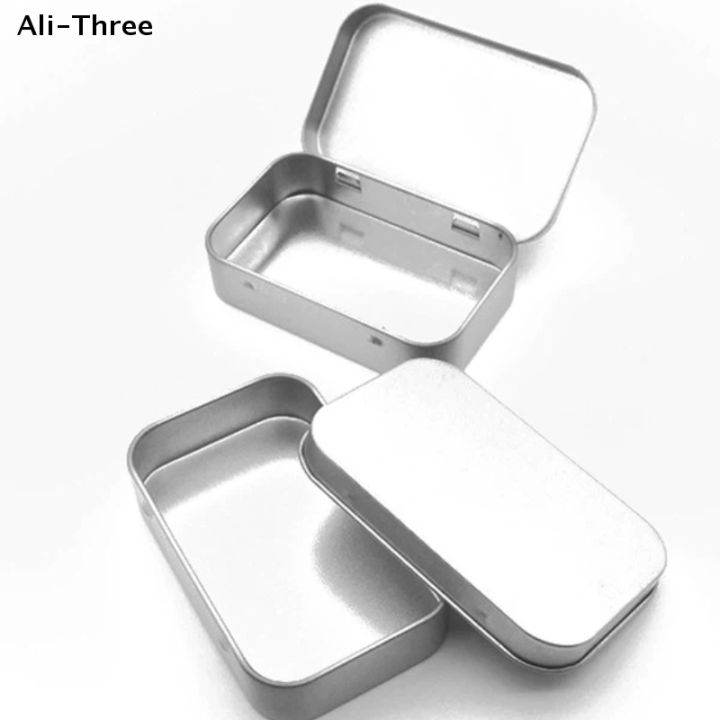 Small Metal Container Box 1Pcs Mini Metal Box Tin-Plated Slide Cover Storage Box Portable Boxes ...