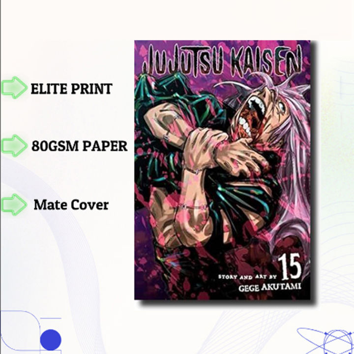 Jujutsu Kaisen Volume 15 | Premium Quality Paperback Manga | MANGA Book gardan