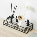 Bathroom Kitchen Punch Corner Frame Shower Shelf Wrought Iron Shampoo Storage Rack. 