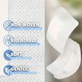 50pcs Large Size Hypoallergenic Non-woven Medical Adhesive Wound Dressing Band Aid Bandage Large Wound First Aid 6*7cm.