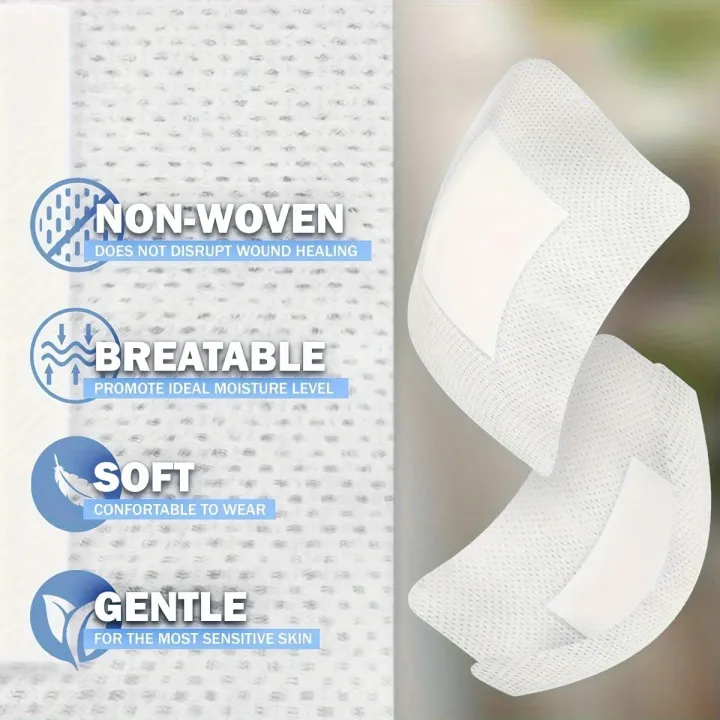 50pcs%20Large%20Size%20Hypoallergenic%20Non-woven%20Medical%20Adhesive%20Wound%20Dressing%20Band%20Aid%20Bandage%20Large%20Wound%20First%20Aid%206*7cm%20-%20Image%206