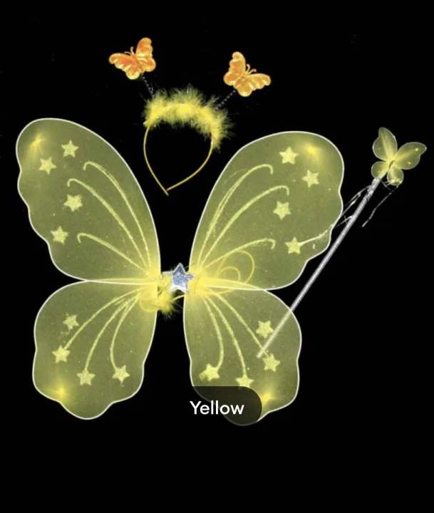 Girls%20Butterfly%20Fairy%20Angel%20Wing,%20Wand%20And%20Hairband%20Baby%20Kid%20Birthday%20Party%20-%20Image%208