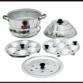 aluminium idli make idli steamer Cocker with 2 idli plates. 