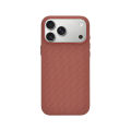 Technical Woven Fabric Magnetic Case For iPhone 17 Pro Max Premium Cover With AI Camera Shutte Button Pop Up Animation. 