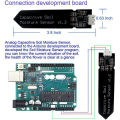 Capacitive Soil Moisture Sensor Corrosion Resistant for Arduino Moisture Detection Garden Watering DIY. 