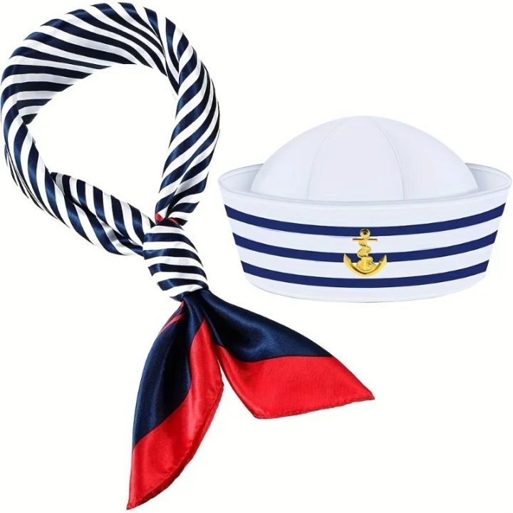 1pCS%20Set%20Yacht%20Captain%20Hat%20Sailor%20Ship%20Cap%20Scarf%20Sailor%20Hat%20Boat%20Costume%20for%20Men%20Women%20Captains%20Dressing%20up%20Party%20-%20Image%202