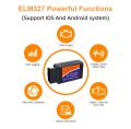 ELM327 V2.1 OBD2 Scanner Bluetooth Car Diagnostic Tool For Android /IOS Code Reader Automotive Fault Detector. 